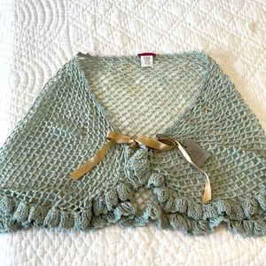 Lara Kazan aqua capelet / caplet